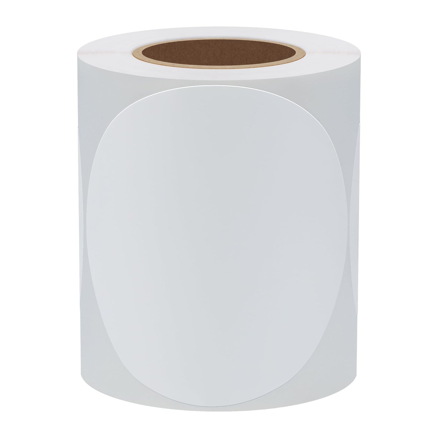 Hybsk White Circle Color Coding Dot Stickers Round Semi Gloss Paper Stickers Adhesive Label