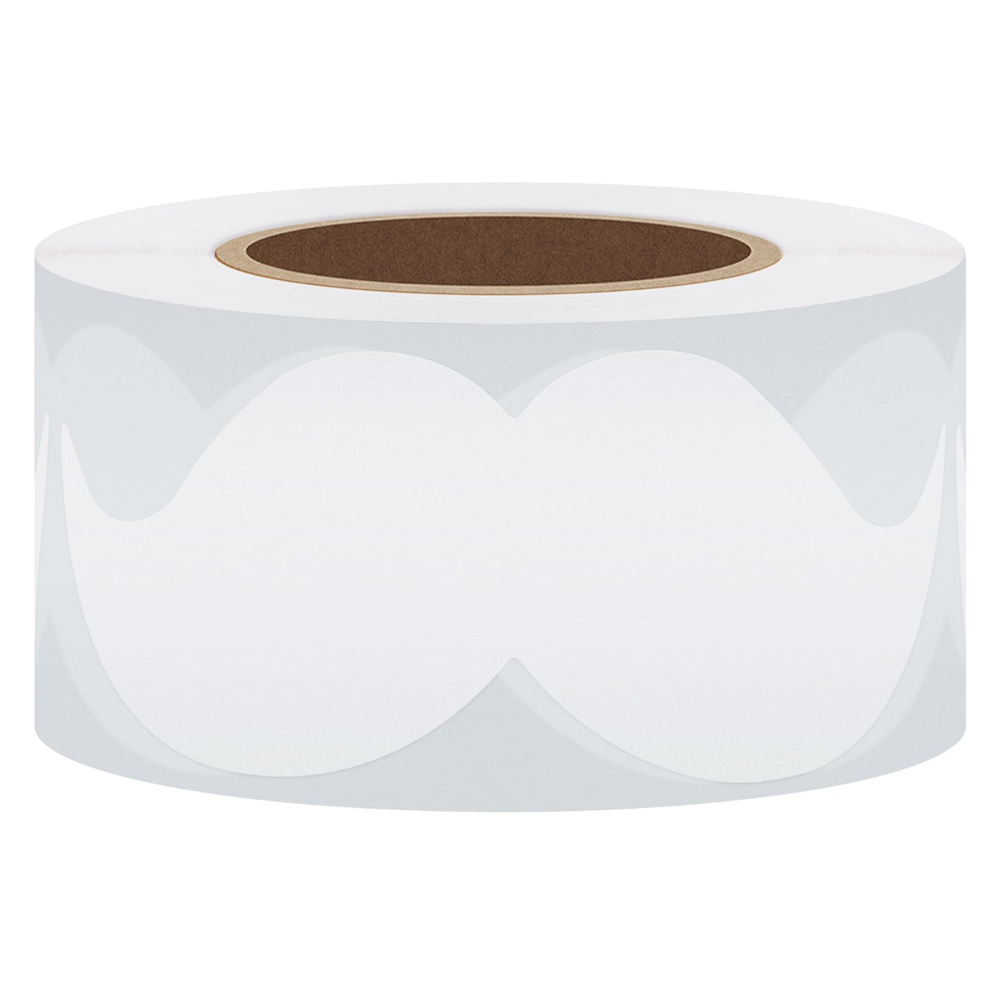 Hybsk 8cm x 4cm Black Mustache Stickers - Moustache Party Favors Total 200 Per Roll