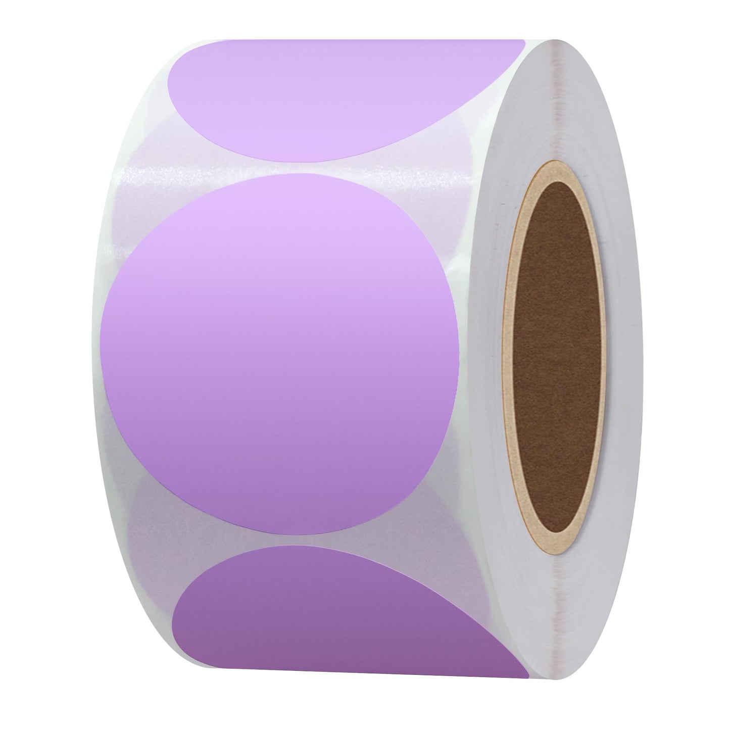 Hybsk 2 inch Circle Color Direct Thermal Stickers Shipping Labels for Barcodes, Name Tag, DIY Logo Design, Inventory– Compatible with Zebra, Rollo, Munbyn, and More-750 pcs per Roll