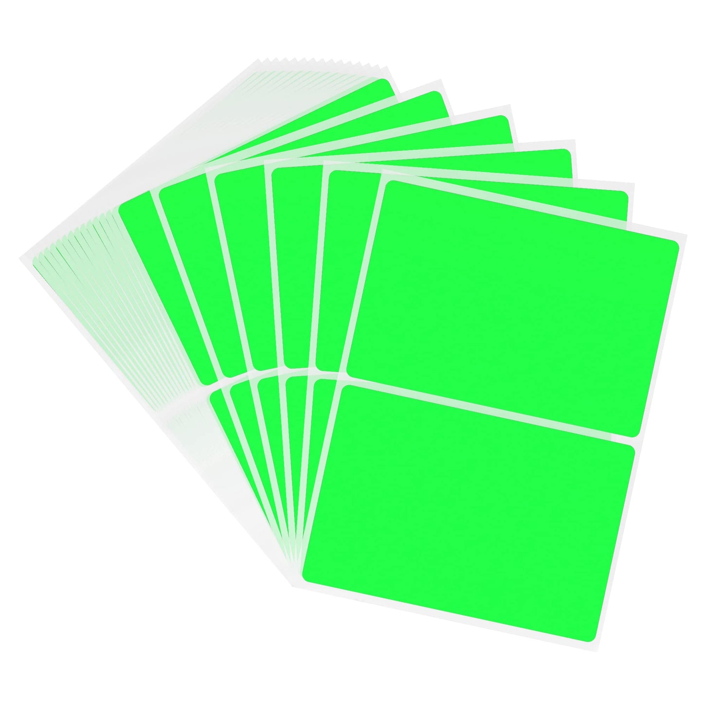 Hybsk 3 x 5 inch Rectangular Inventory Labels Permanent Fluorescent Color Code Organizer Labels