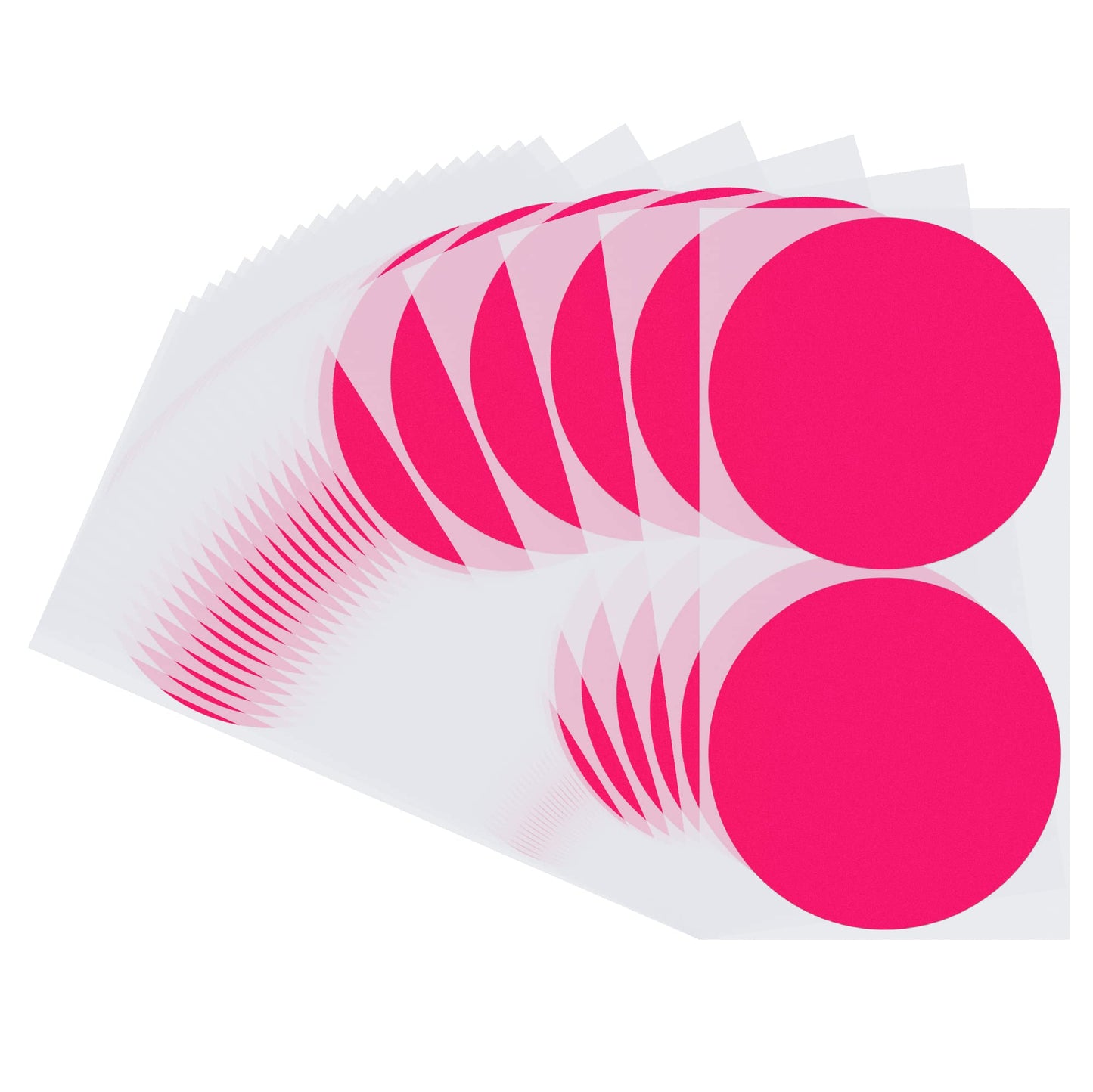 Hybsk 3 inch Round Inventory Labels Permanent Fluorescent Color Coding Organizer Labels