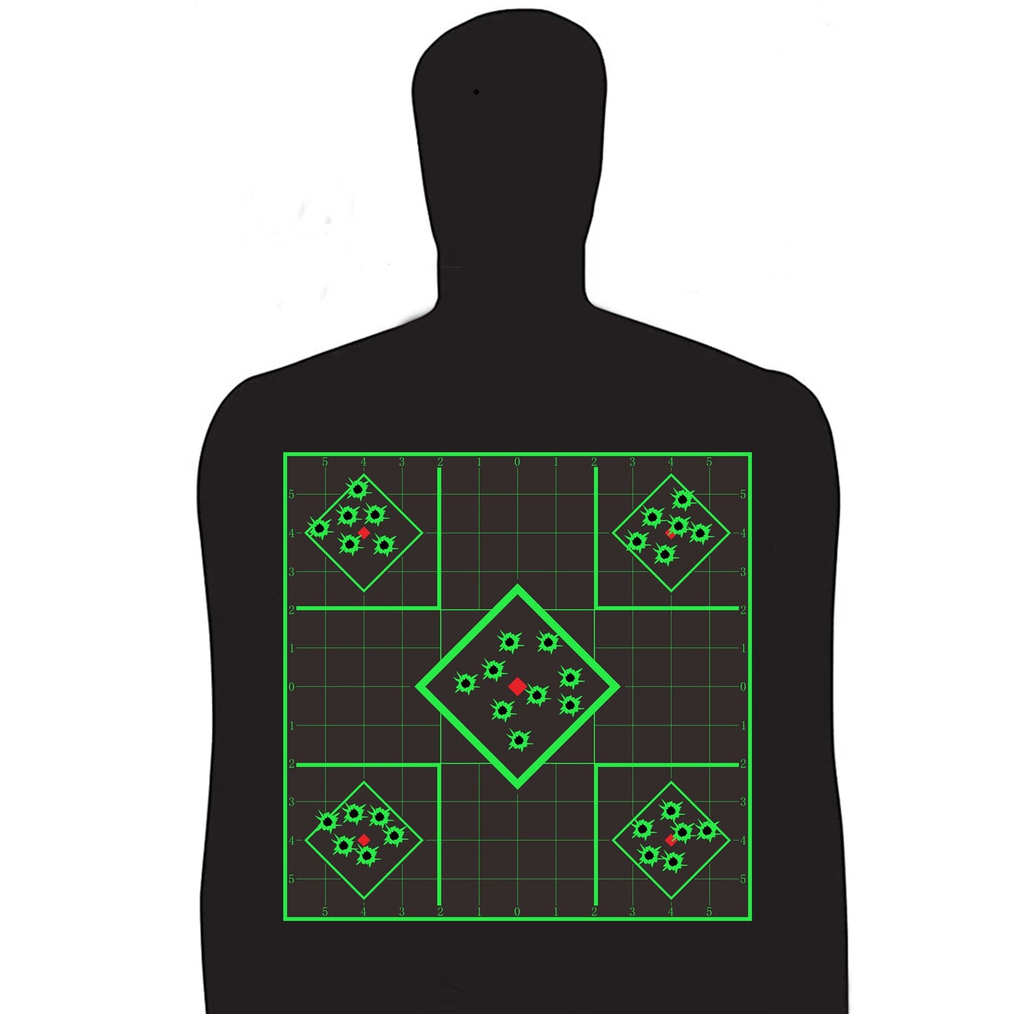 Hybsk 12 Inch Shooting Targets for BB Air Rifle Pellet Gun Rifle Pistol Bright Fluorescent Yellow Upon Impact Self Adhesive Targets