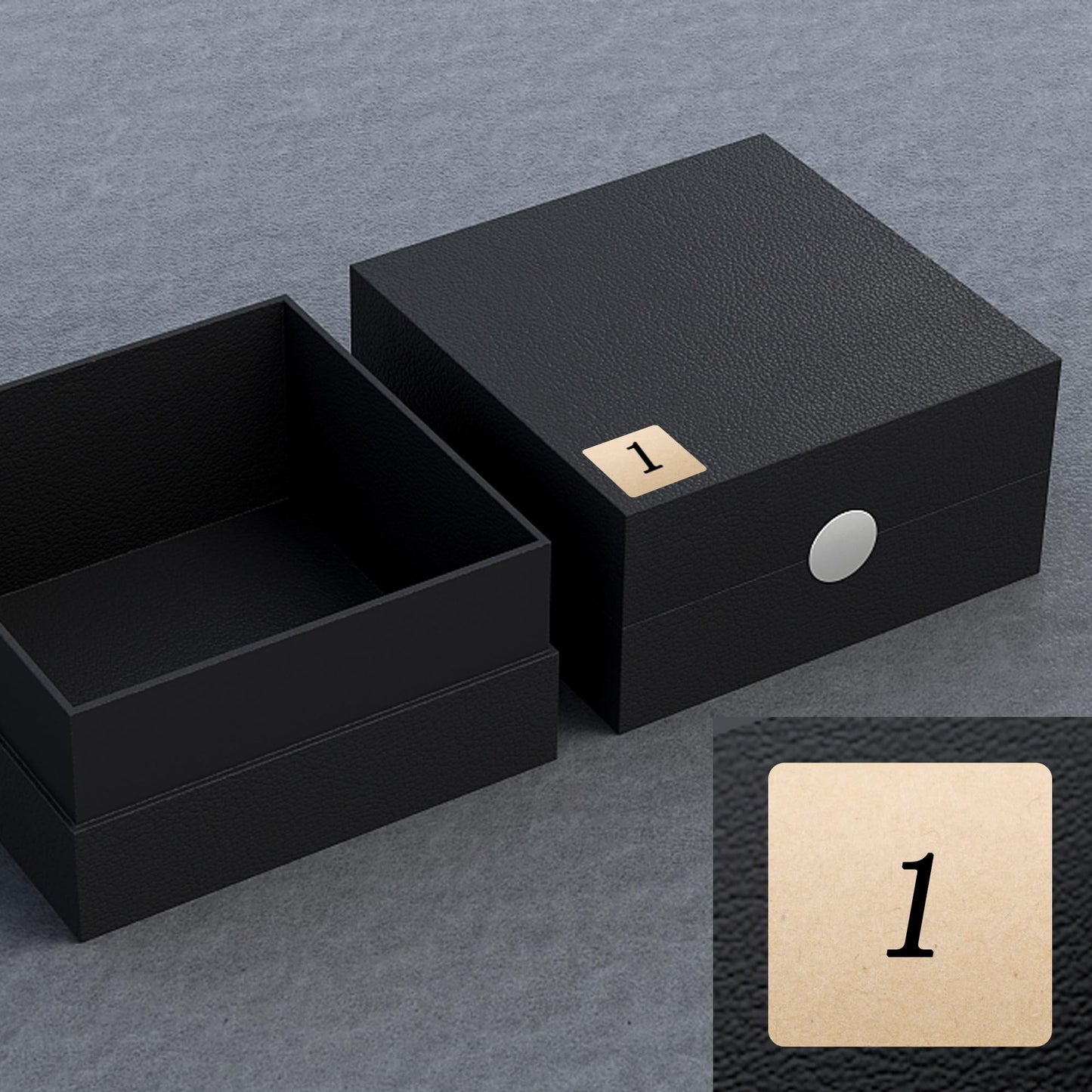 Hybsk 0.85 Inch Square Blank Kraft Shooting Target Pasters | Writable Inventory Organizer Labels | Total 1,000 Adhesive Labels Per Roll