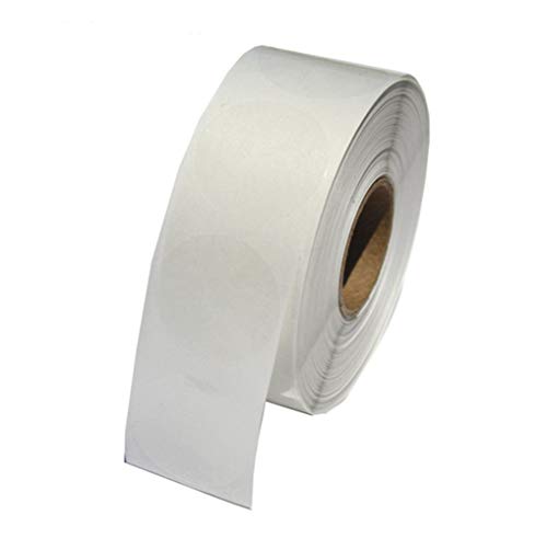 Hybsk Clear Seal Sticker Labels 1" Round Circle Wafer Stickers/Labels 1,000 Per Roll (1 roll)