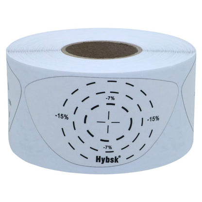 Hybsk Golf Impact Labels Golf Standard OS-Wood Roll 200 Per Roll