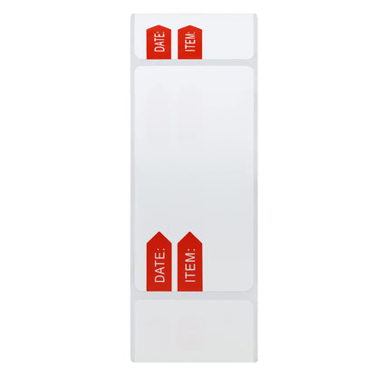 Hybsk 1 x 2 Inch Freezer Labels Food Storage Labels Freezer & Refrigerator Labels Total 500 Per Roll