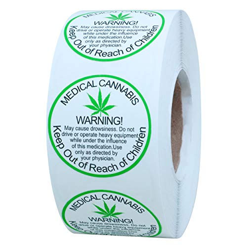 Hybsk Warning Labels Keep Out of Reach of Children Stickers -500 Adhesive Warning Stickers on a Roll