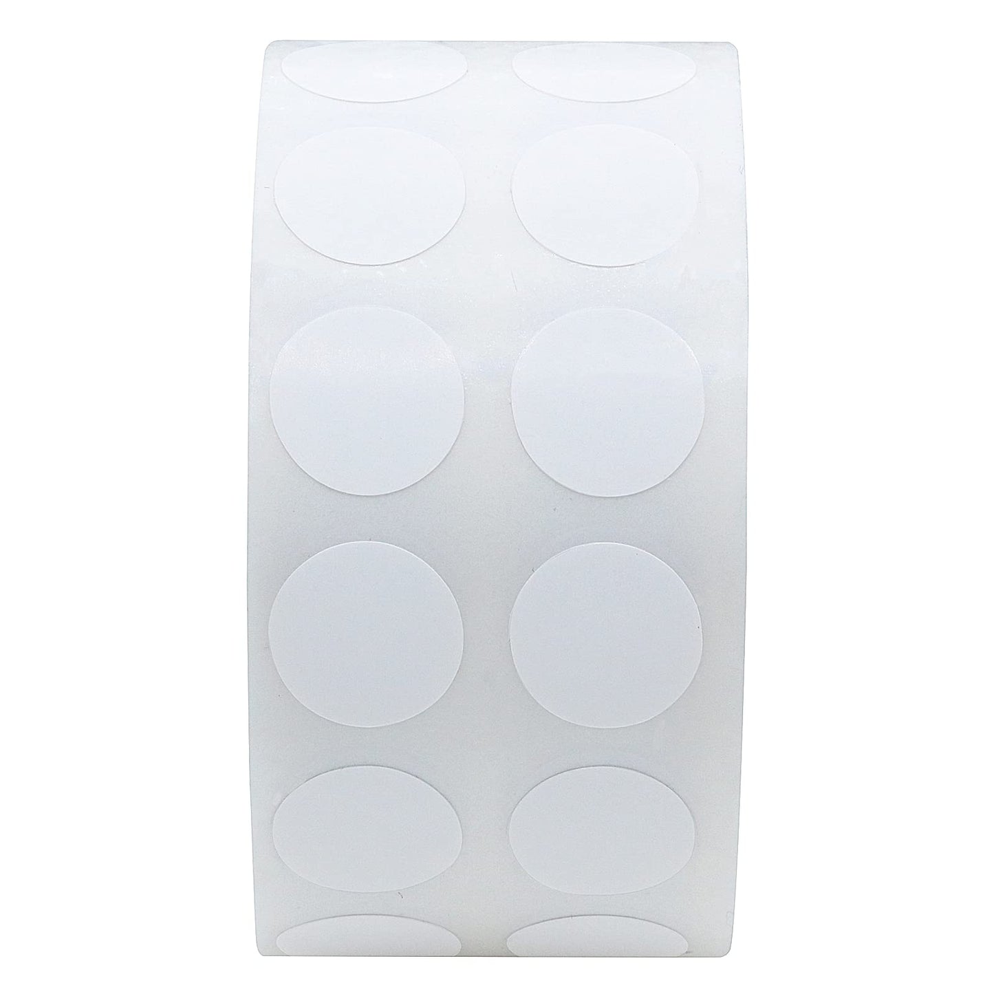 Hybsk White Circle Color Coding Dot Stickers Round Semi Gloss Paper Stickers Adhesive Label