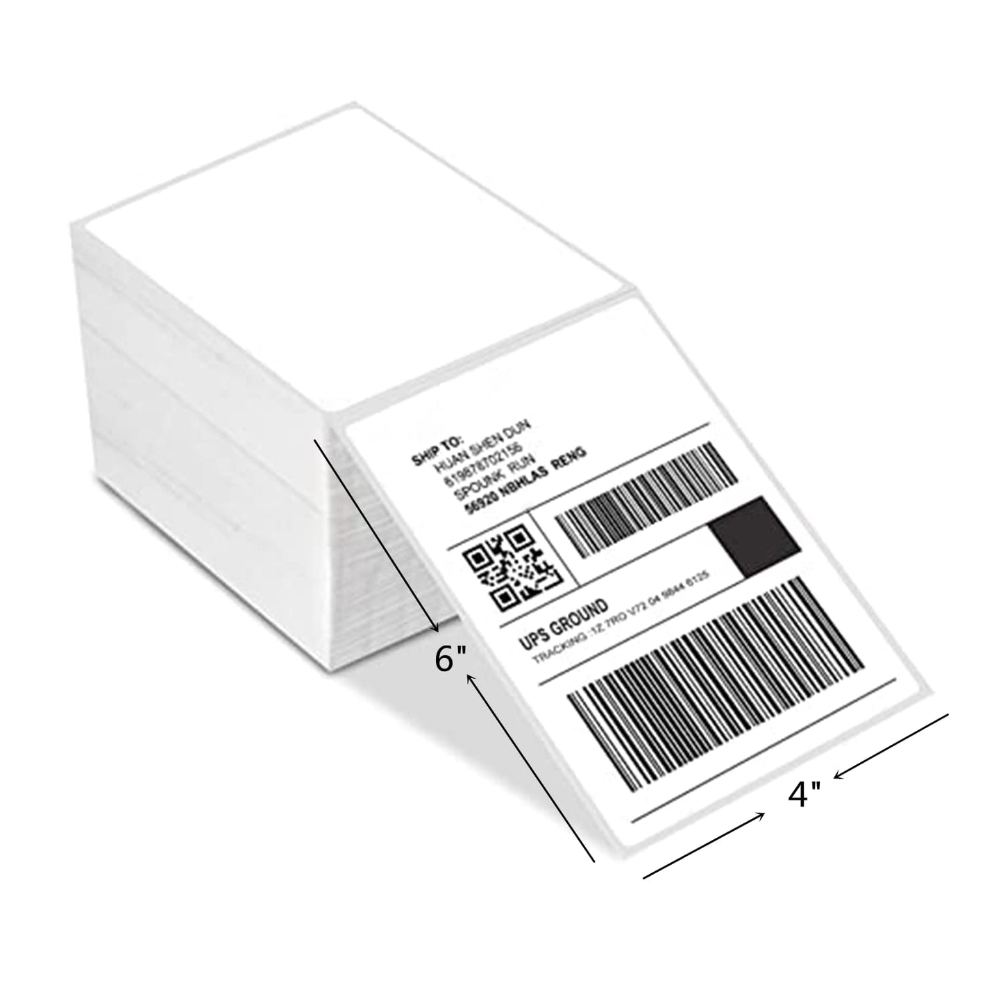 Hybsk 3x2 inch Direct Thermal Labels for Shipping, Barcodes, Address, Compatible with Rollo Label Printer & Zebra Desktop Printers