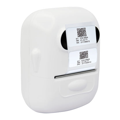 HYBSK Bluetooth Label Maker Machine with Tape, P50 Portable Bluetooth Wireless Smartphone Barcode Label Printer, Direct Thermal Printer Rechargeable Labeler Compatible with iPhone/Android