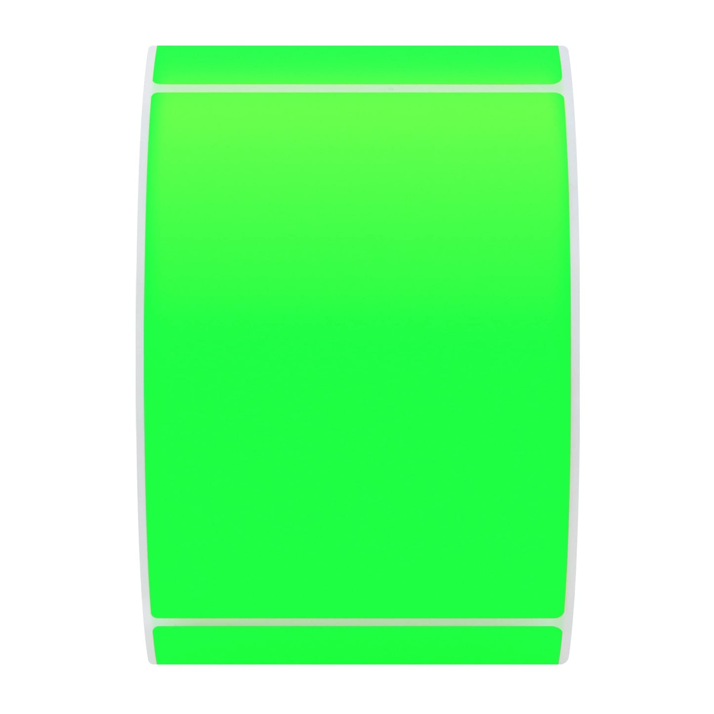 Hybsk 2x3 Inch Color-Code Labels Fluorescent Green Sticker Rectangle 300 Labels Per Roll