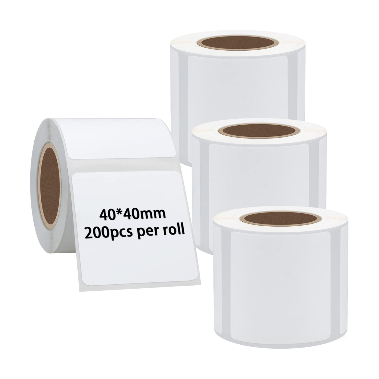 Hybsk Portable Printer Label Paper Multi-Purpose Tear Resistant Direct Thermal Labels Self-Adhesive Stickers Compatible with P50 B21 Phomemo M200, M110, M120 Label Maker,