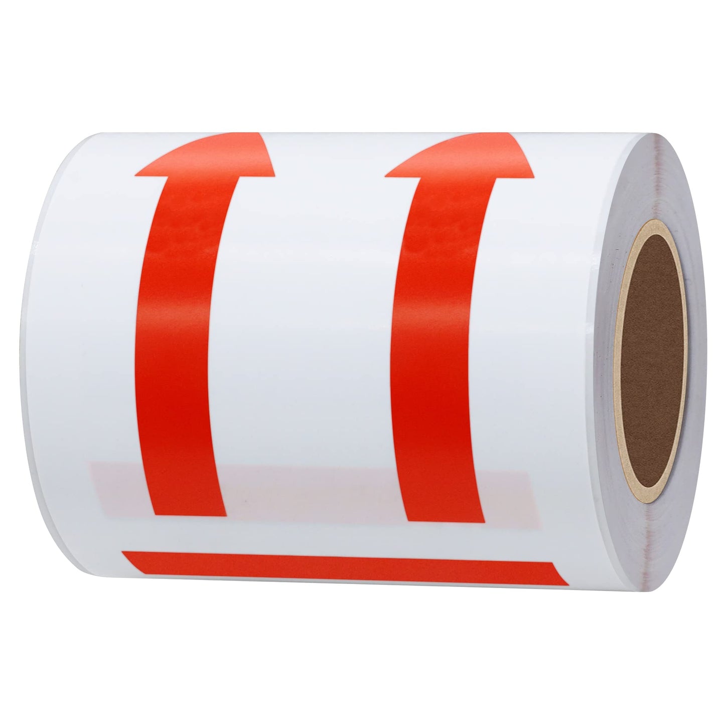 Hybsk 3x5 inch Red Arrows This Side Up Stickers Safe Handling for Shipping and Packing - 100 Adhesive Labels Per Roll