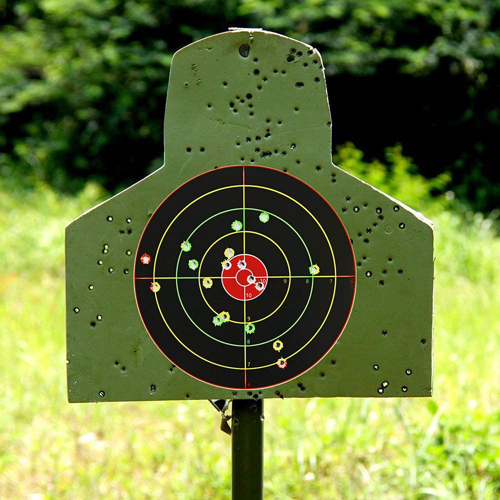 Hybsk Targets - 8" Targets - Multi Color - Gun and Rifle Targets