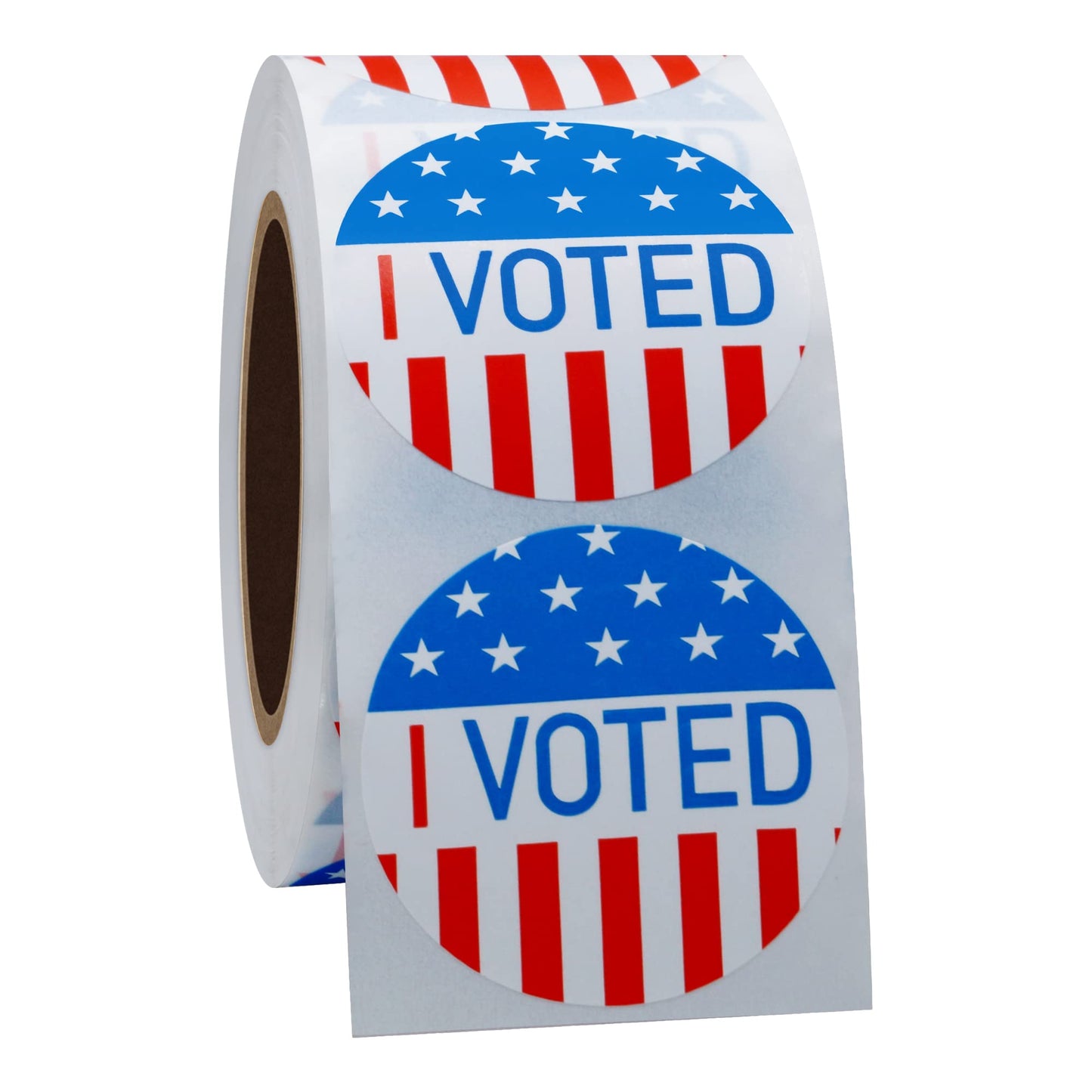 Hybsk I Voted Today with Red, White, and Blue Circle Stickers 1.5 Inch Round 500 Labels Per Roll