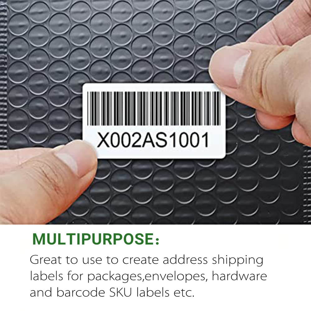 Hybsk 3x2 inch Direct Thermal Labels for Shipping, Barcodes, Address, Compatible with Rollo Label Printer & Zebra Desktop Printers