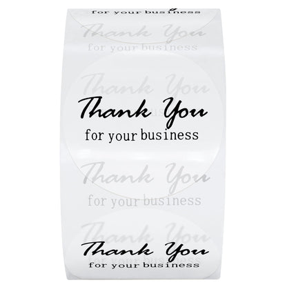 Hybsk Thank You for Your Business Stickers Gold Foil 1.5" Round Total 500 Labels Per Roll