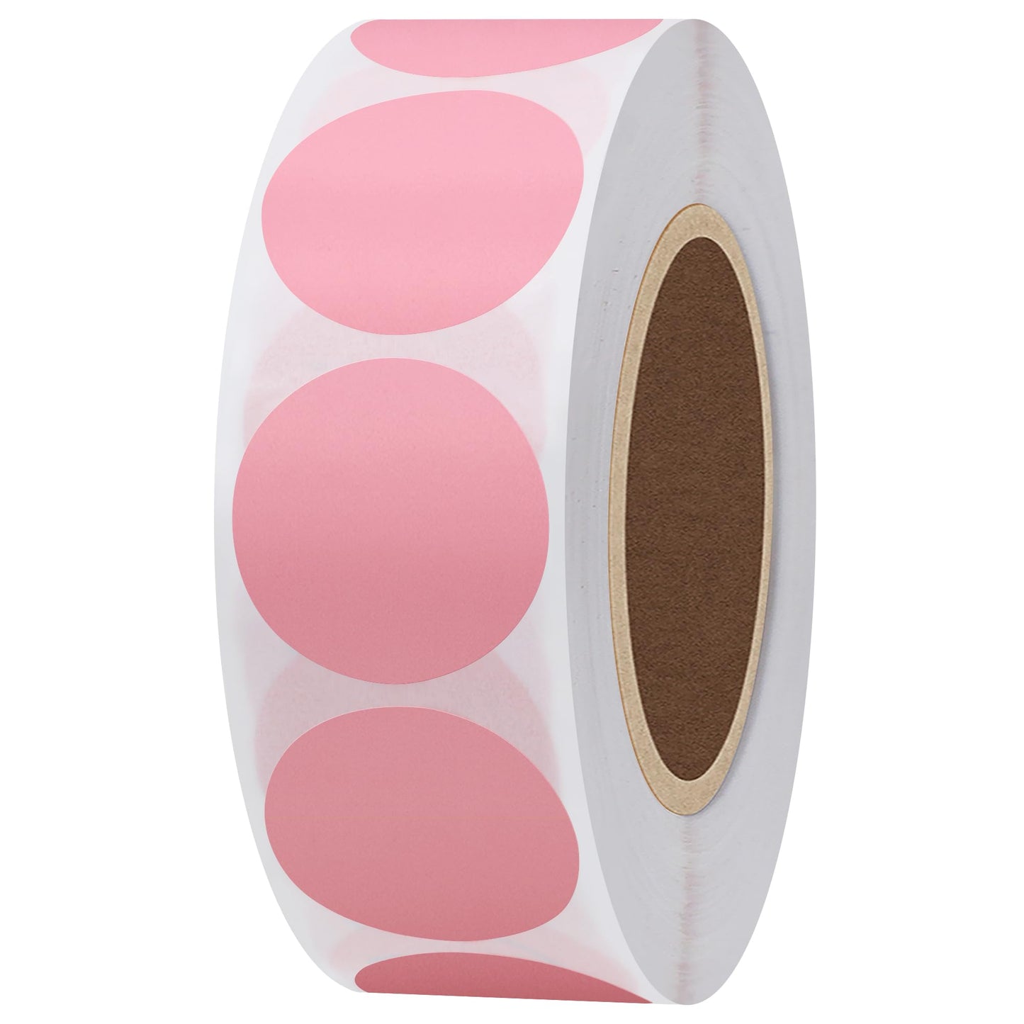 Hybsk Color Coding Dot Labels 1" Round Natural Paper Stickers Adhesive Label 1,000 Per Roll