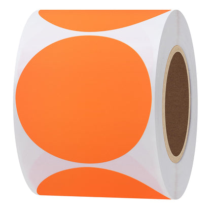 Hybsk Gold Labels 2" Round Color Coding Dots Stickers Adhesive Label 300 Per Roll