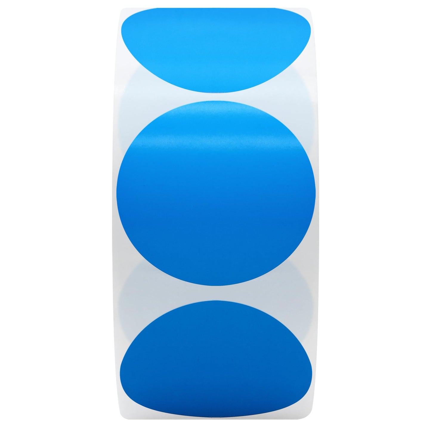 Hybsk 2 inch Circle Color Direct Thermal Stickers Shipping Labels for Barcodes, Name Tag, DIY Logo Design, Inventory– Compatible with Zebra, Rollo, Munbyn, and More-750 pcs per Roll