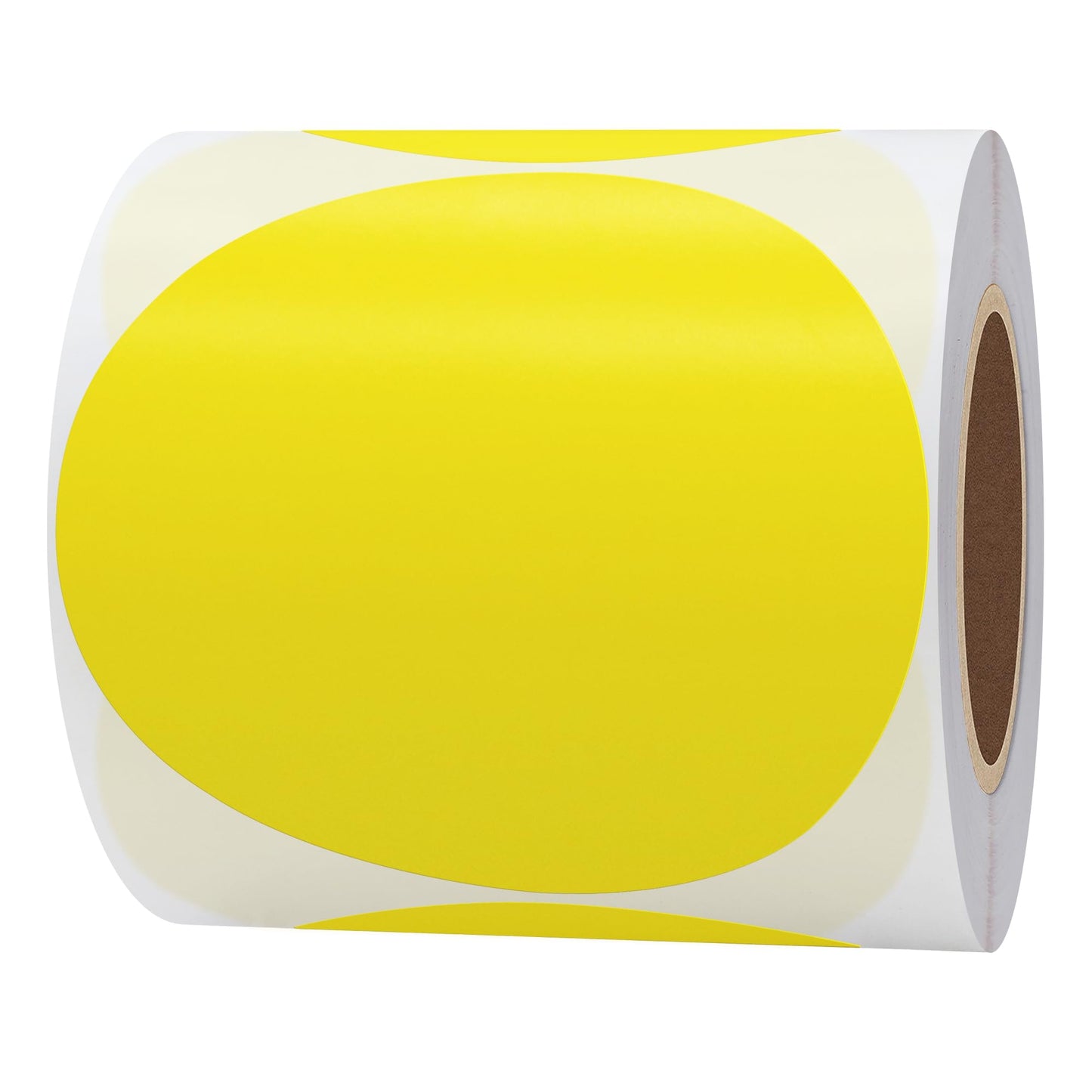 Hybsk 2 inch Circle Color Direct Thermal Stickers Shipping Labels for Barcodes, Name Tag, DIY Logo Design, Inventory– Compatible with Zebra, Rollo, Munbyn, and More-750 pcs per Roll