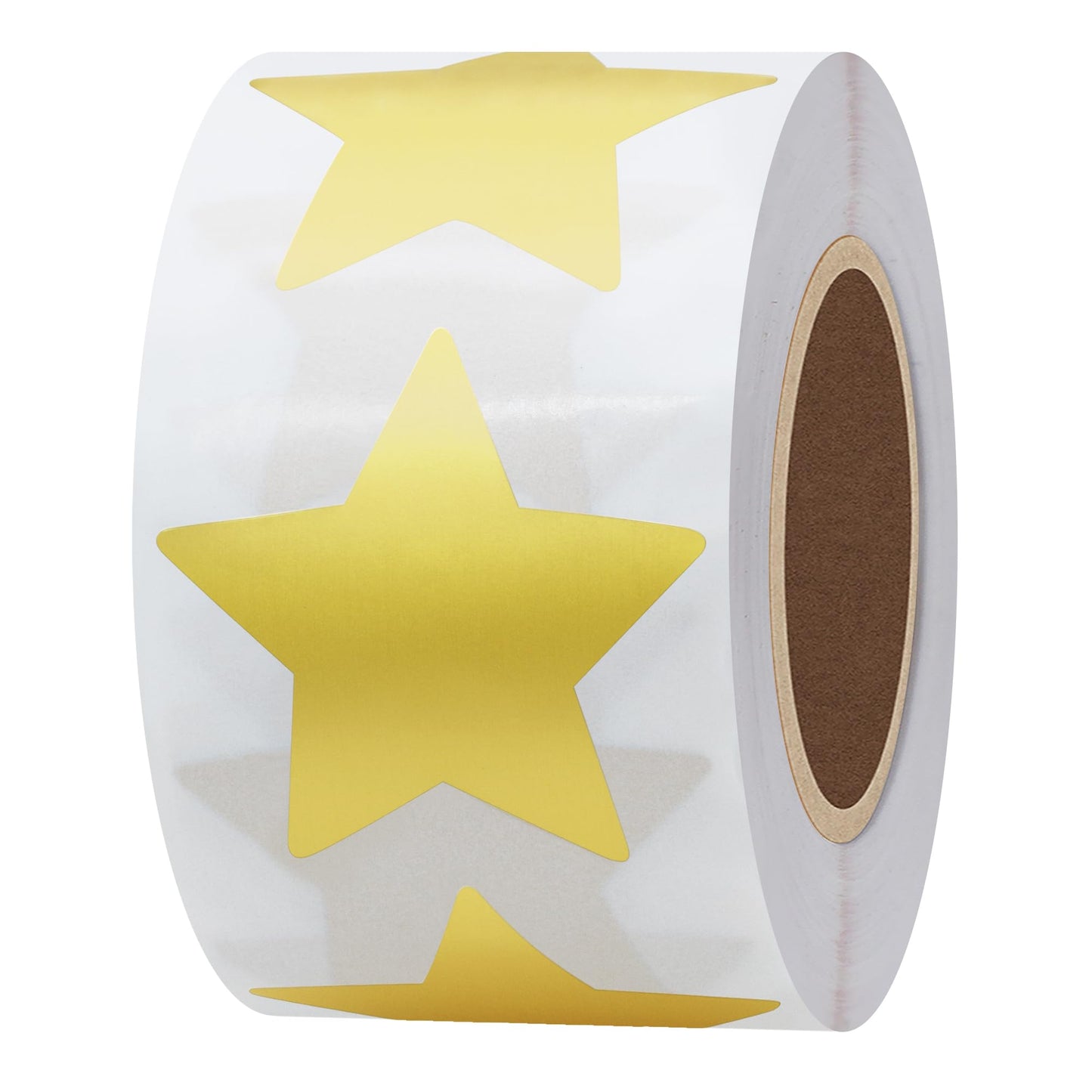 Hybsk Gold Star Stickers Metallic Foil Labels 1.5 Inch 500 Total Per Roll