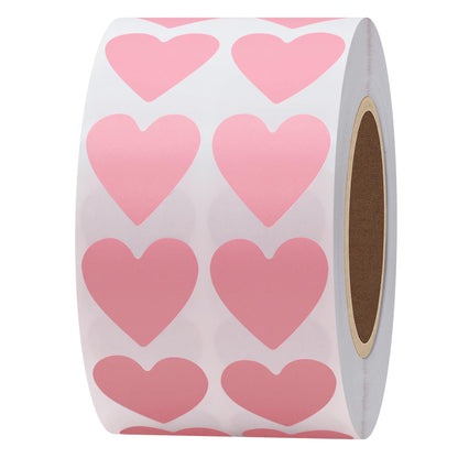 HYBSK 2000pcs Heart Labels 3/4 inch 19mm Valentine's Day Crafting Coding Dot Stickers for Envelopes Paper Scrapbook