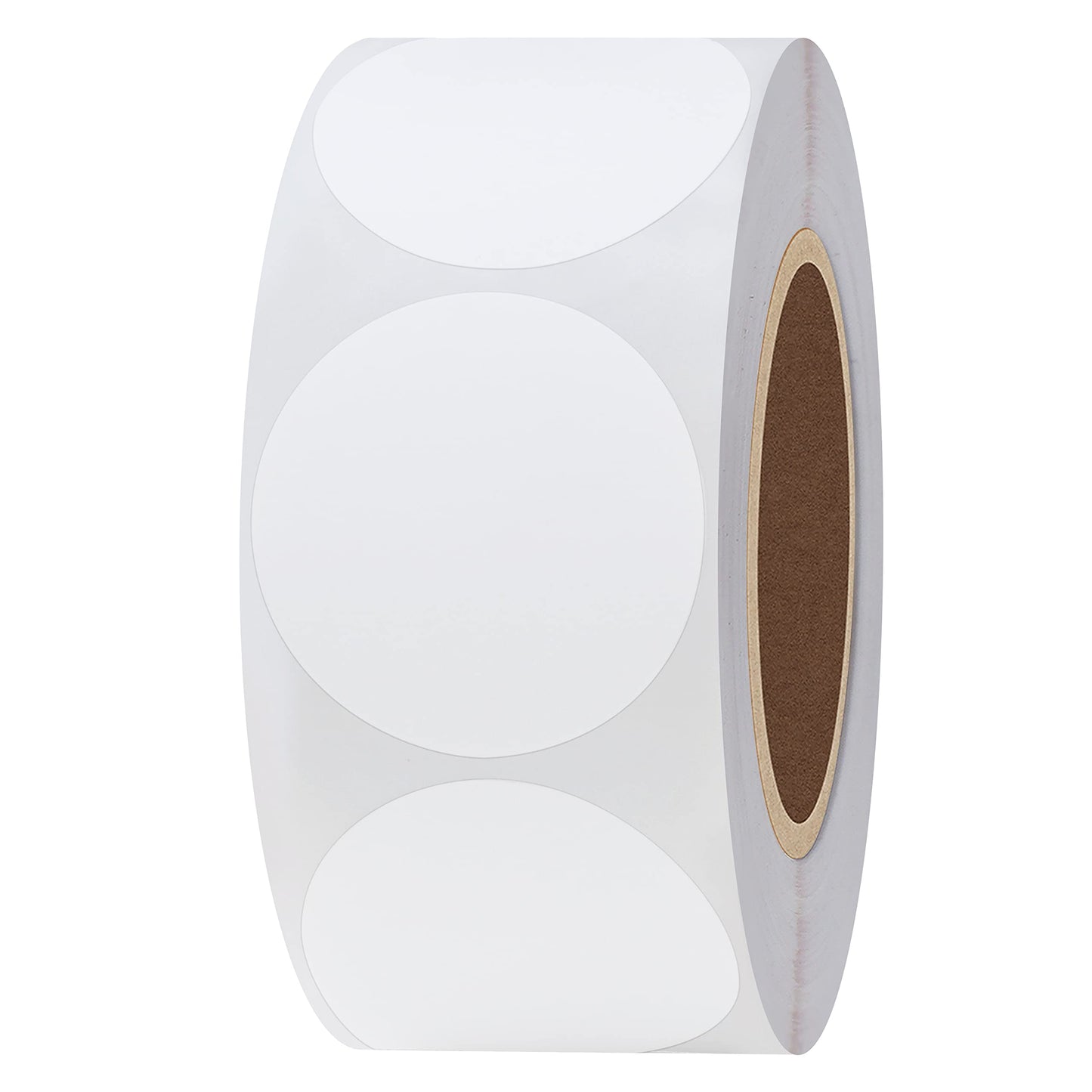 Hybsk 2 inch Circle Color Direct Thermal Stickers Shipping Labels for Barcodes, Name Tag, DIY Logo Design, Inventory– Compatible with Zebra, Rollo, Munbyn, and More-750 pcs per Roll