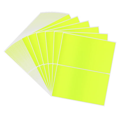 Hybsk 2 x 3 inch Rectangular Inventory Labels Permanent Fluorescent Color Code Organizer Labels