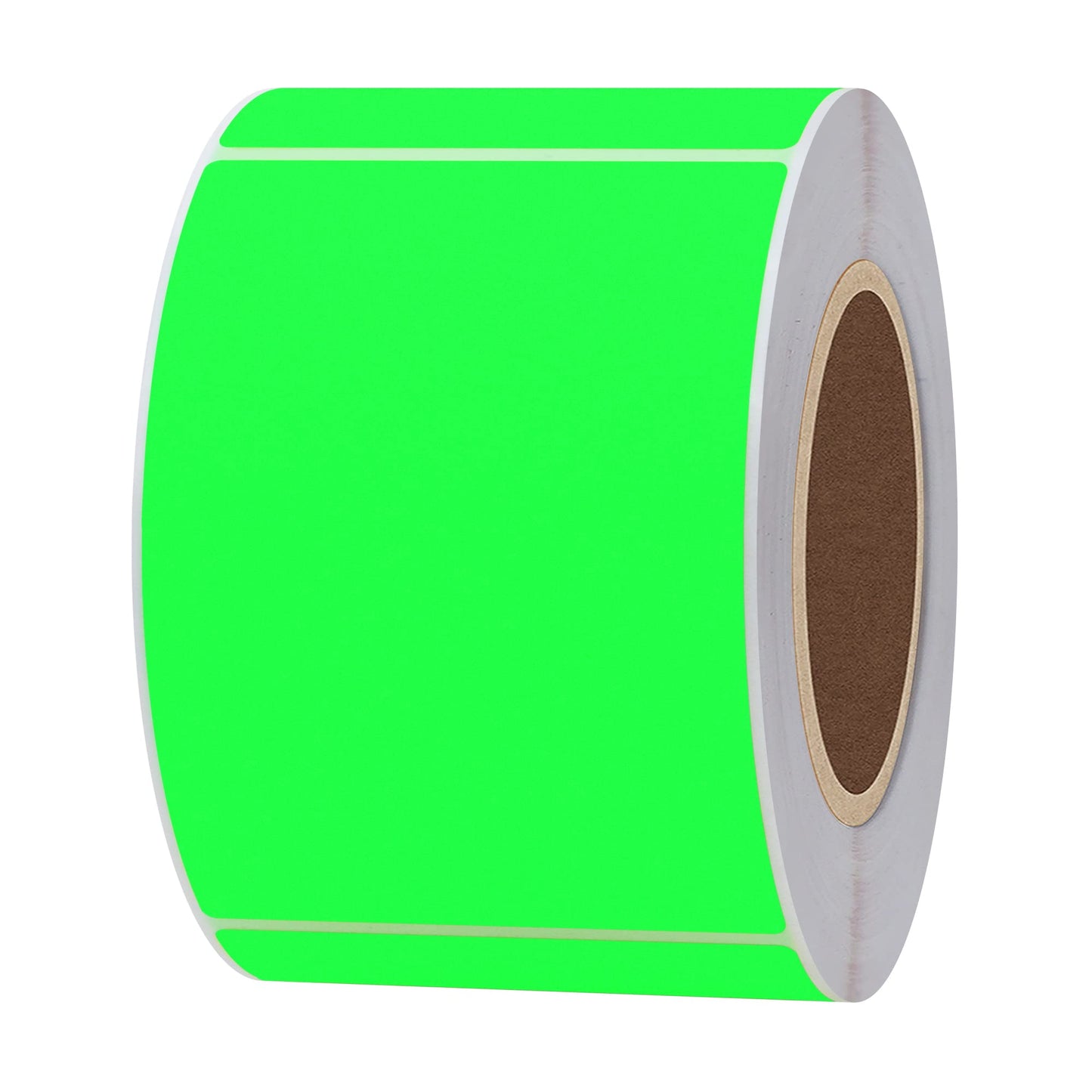 Hybsk 2x3 Inch Color-Code Labels Fluorescent Green Sticker Rectangle 300 Labels Per Roll