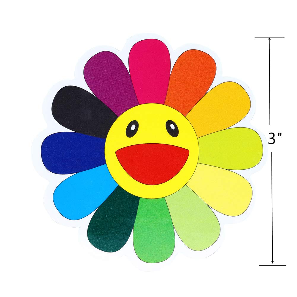 HYBSK Sunflower Waterproof Stickers Paster Reflective Stickers