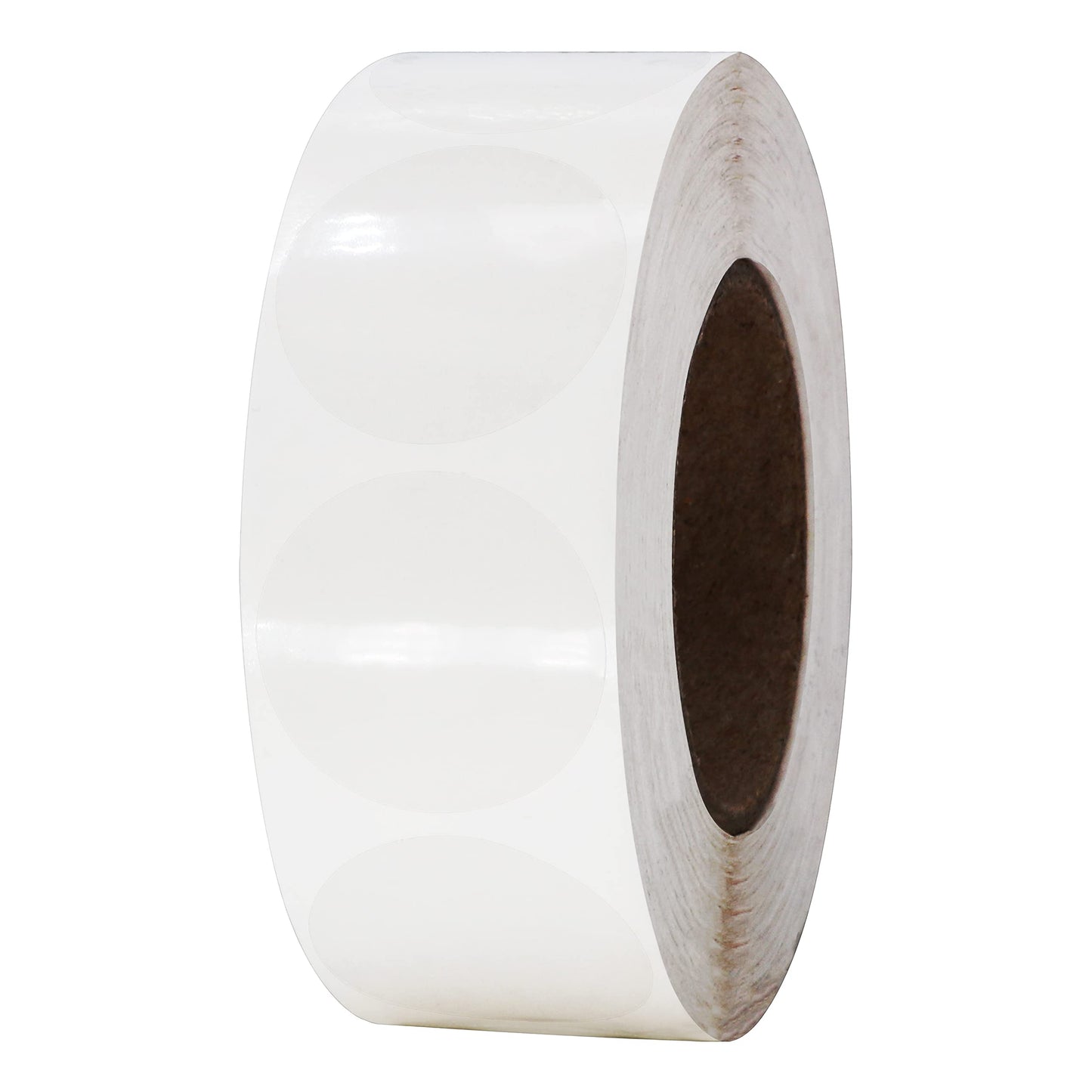 Hybsk Clear Seal Sticker Labels 1" Round Circle Wafer Stickers/Labels 1,000 Per Roll (1 roll)