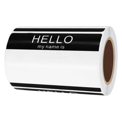 Hybsk Hello My Name is Blue Name Tag Identification Stickers 3-1/2” x 2-3/8” Total 200 Labels Per Roll