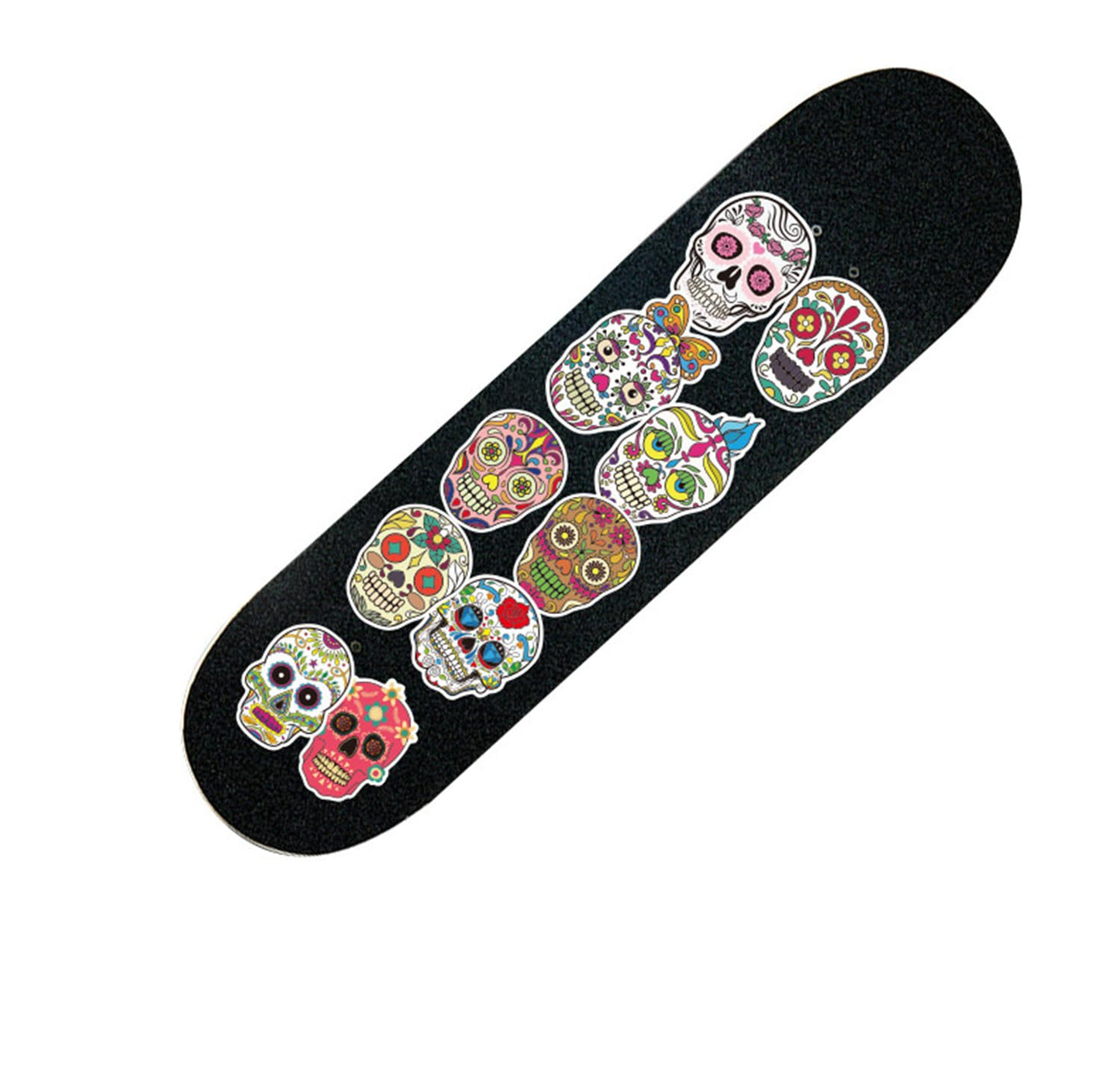 Hybsk Halloween Sugar Skull Stickers Waterproof Removable Day of The Dead Mexican Decals Dia de Los Muertos Decor Labels for Bottle Luggage Bike Skateboard PVC Decal (50 Pack)