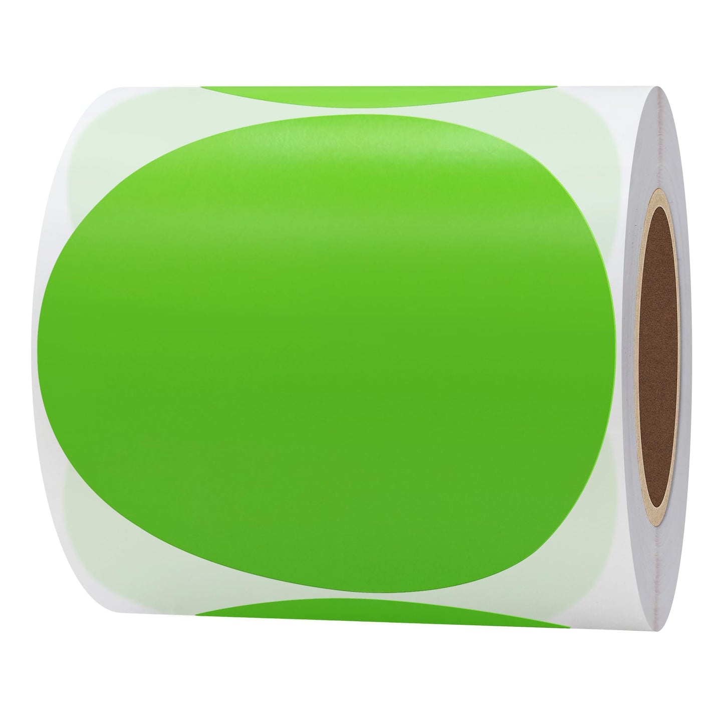 Hybsk 2 inch Circle Color Direct Thermal Stickers Shipping Labels for Barcodes, Name Tag, DIY Logo Design, Inventory– Compatible with Zebra, Rollo, Munbyn, and More-750 pcs per Roll