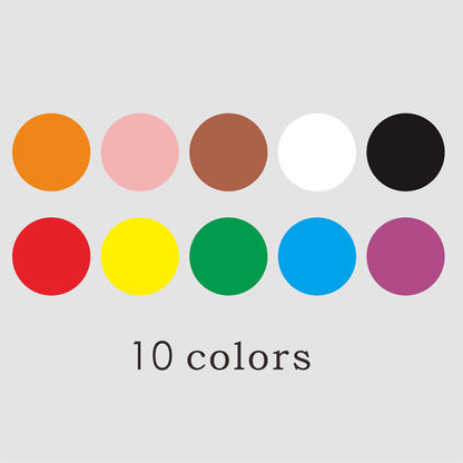 Hybsk 1400pcs Color Coding Dot Labels 10mm 20 Sheets Assorted Colors Round Coding Dot Stickers for Envelopes Paper Scrapbook -10 Colors