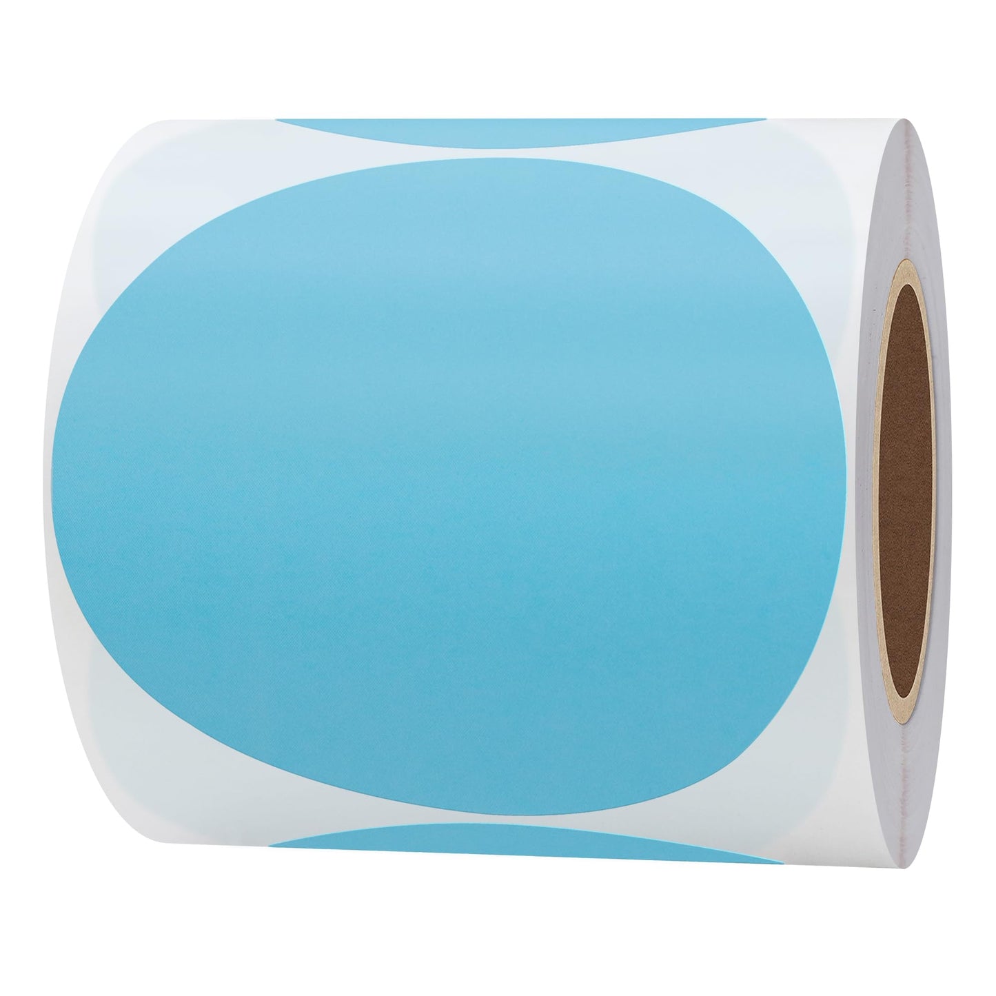 Hybsk 2 inch Circle Color Direct Thermal Stickers Shipping Labels for Barcodes, Name Tag, DIY Logo Design, Inventory– Compatible with Zebra, Rollo, Munbyn, and More-750 pcs per Roll