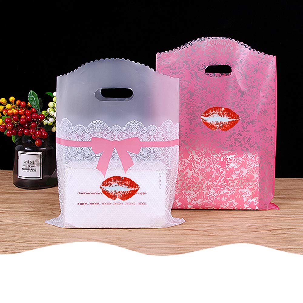 Hybsk Red Kissing Lips Removable Body Stickers Total 300 Per Roll