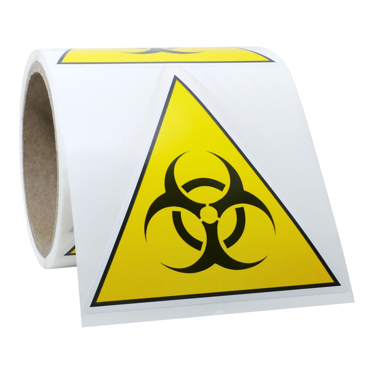 Hybsk Biological Hazard (Biohazard) Risk Warning Triangle Sticker 4 inch