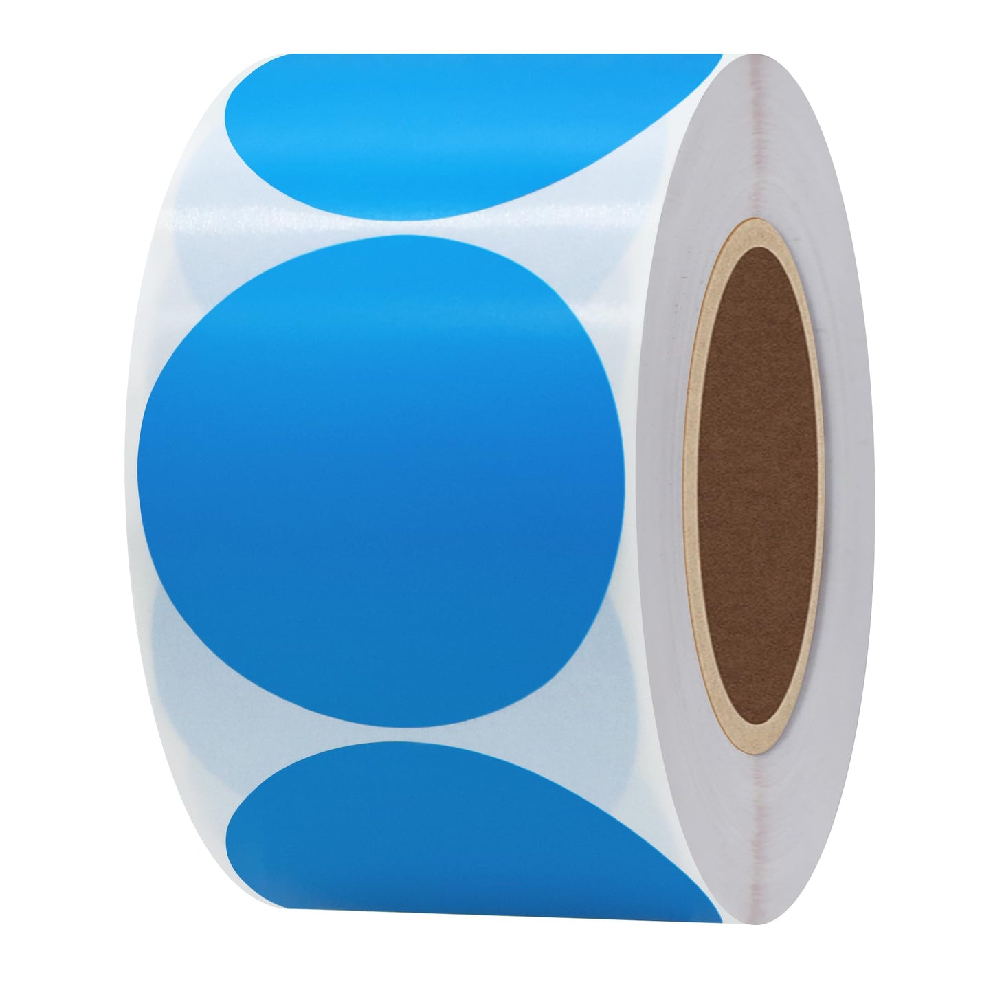 Hybsk 2 inch Circle Color Direct Thermal Stickers Shipping Labels for Barcodes, Name Tag, DIY Logo Design, Inventory– Compatible with Zebra, Rollo, Munbyn, and More-750 pcs per Roll