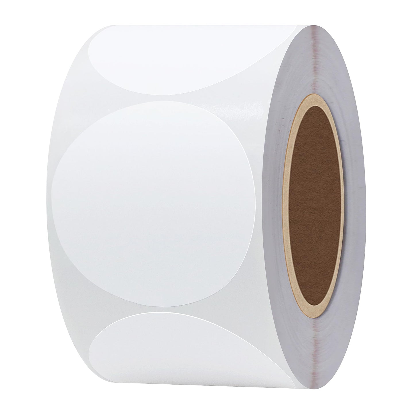 Hybsk 2 inch Circle Color Direct Thermal Stickers Shipping Labels for Barcodes, Name Tag, DIY Logo Design, Inventory– Compatible with Zebra, Rollo, Munbyn, and More-750 pcs per Roll