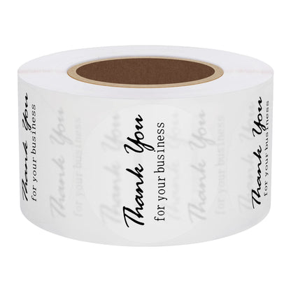 Hybsk Thank You for Your Business Stickers Gold Foil 1.5" Round Total 500 Labels Per Roll