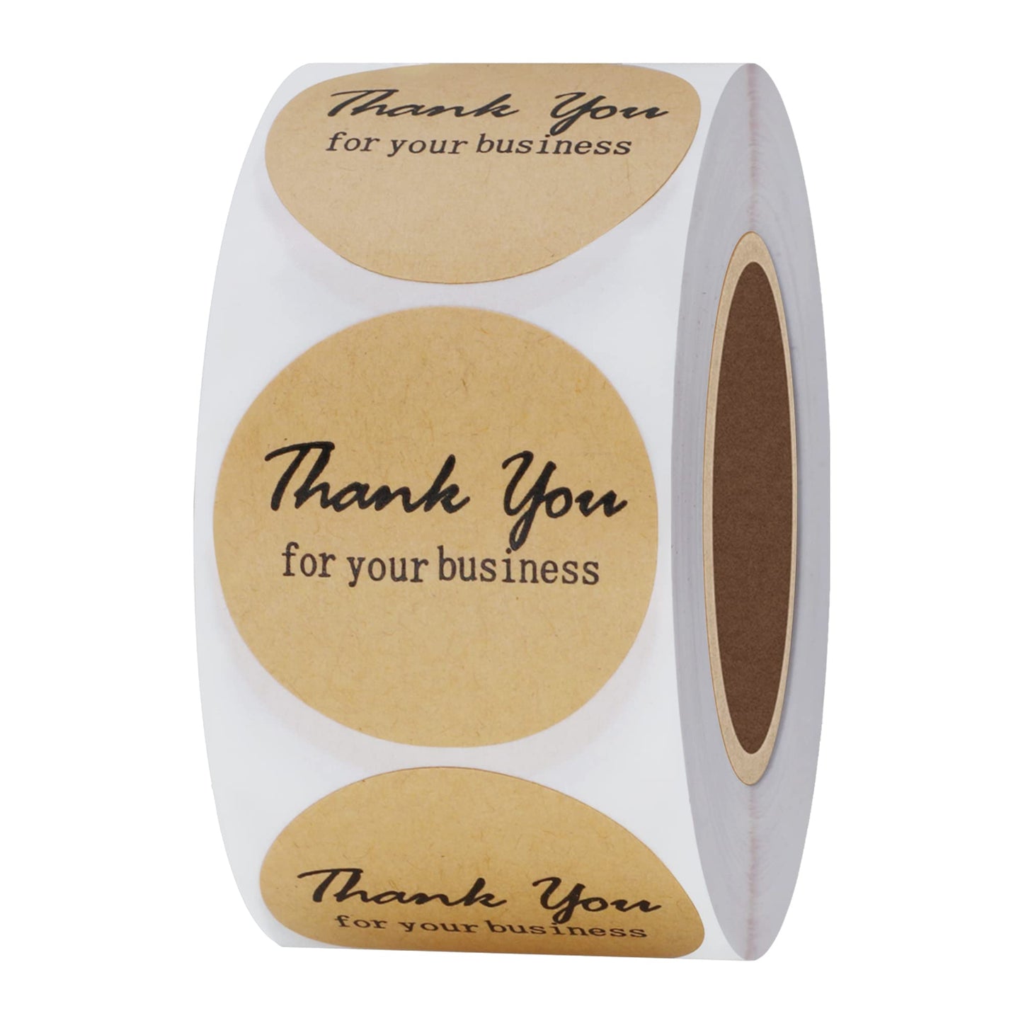 Hybsk Thank You for Your Business Stickers Gold Foil 1.5" Round Total 500 Labels Per Roll
