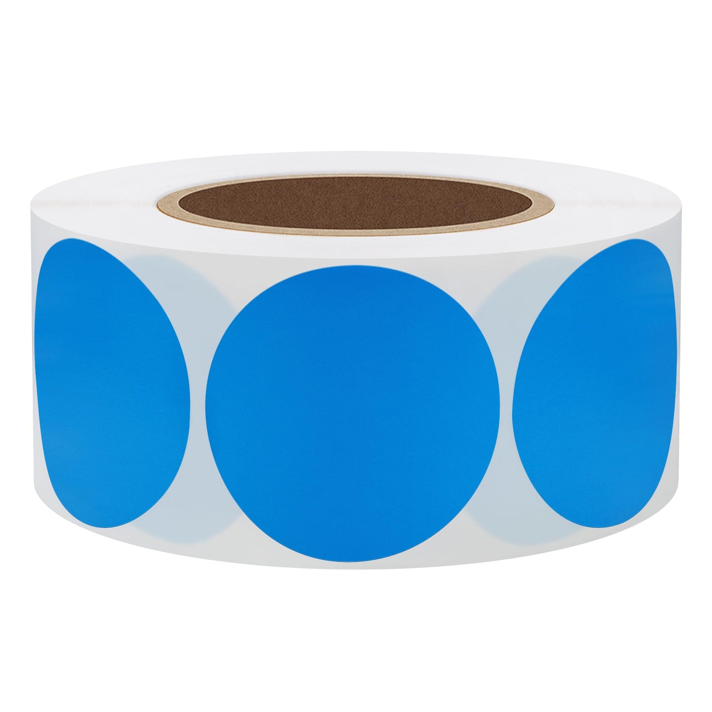 Hybsk 2 inch Circle Color Direct Thermal Stickers Shipping Labels for Barcodes, Name Tag, DIY Logo Design, Inventory– Compatible with Zebra, Rollo, Munbyn, and More-750 pcs per Roll