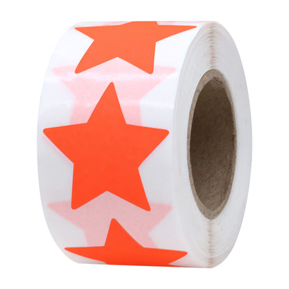 Hybsk Gold Star Stickers Metallic Foil Labels 1.5 Inch 500 Total Per Roll