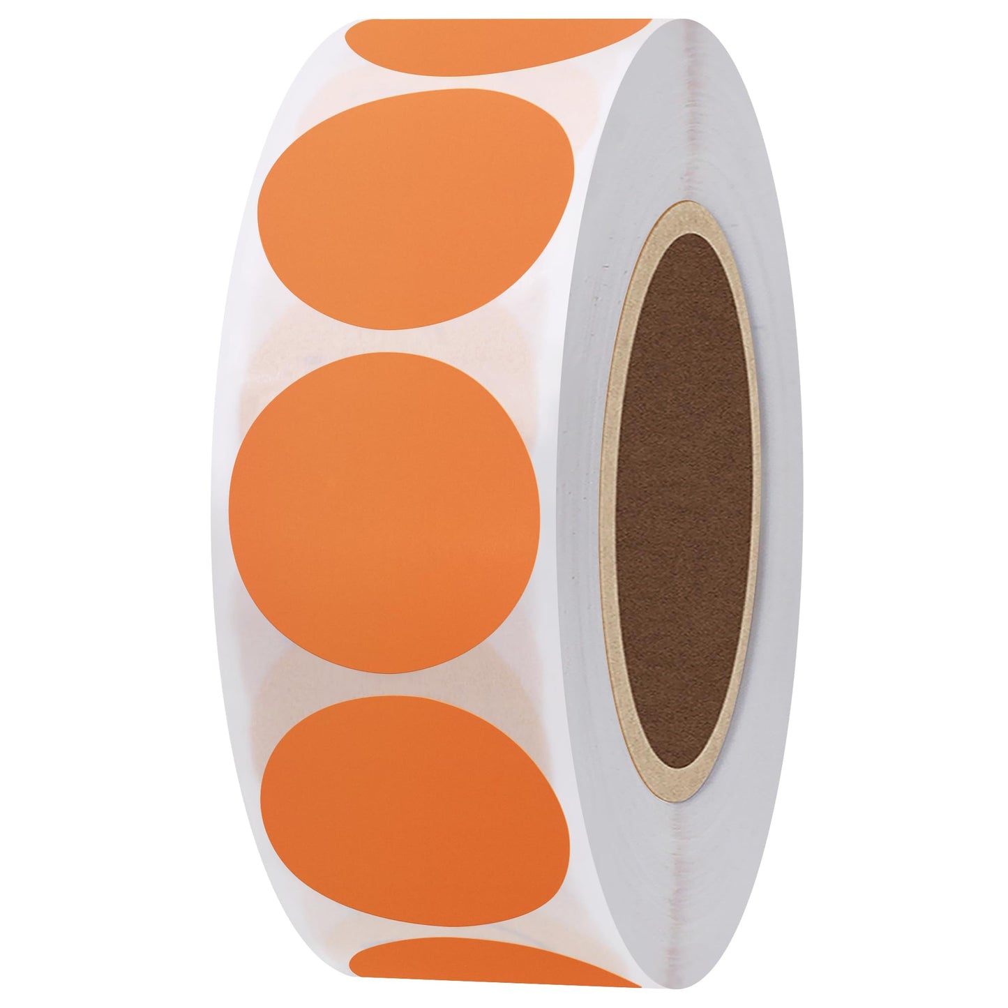 Hybsk Color Coding Dot Labels 1" Round Natural Paper Stickers Adhesive Label 1,000 Per Roll