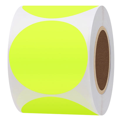 Hybsk Gold Labels 2" Round Color Coding Dots Stickers Adhesive Label 300 Per Roll