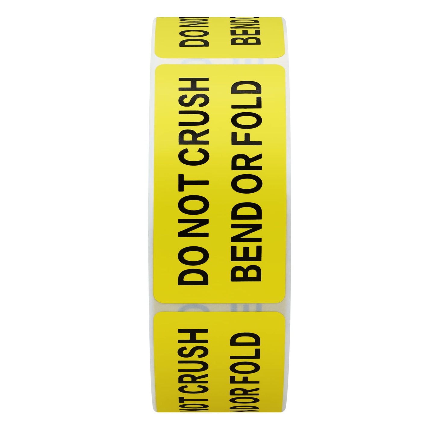 Hybsk 1x2 inch DO NOT Crush Bend OR FOLD Warning Shipping Stickers Self Adhesive Labels