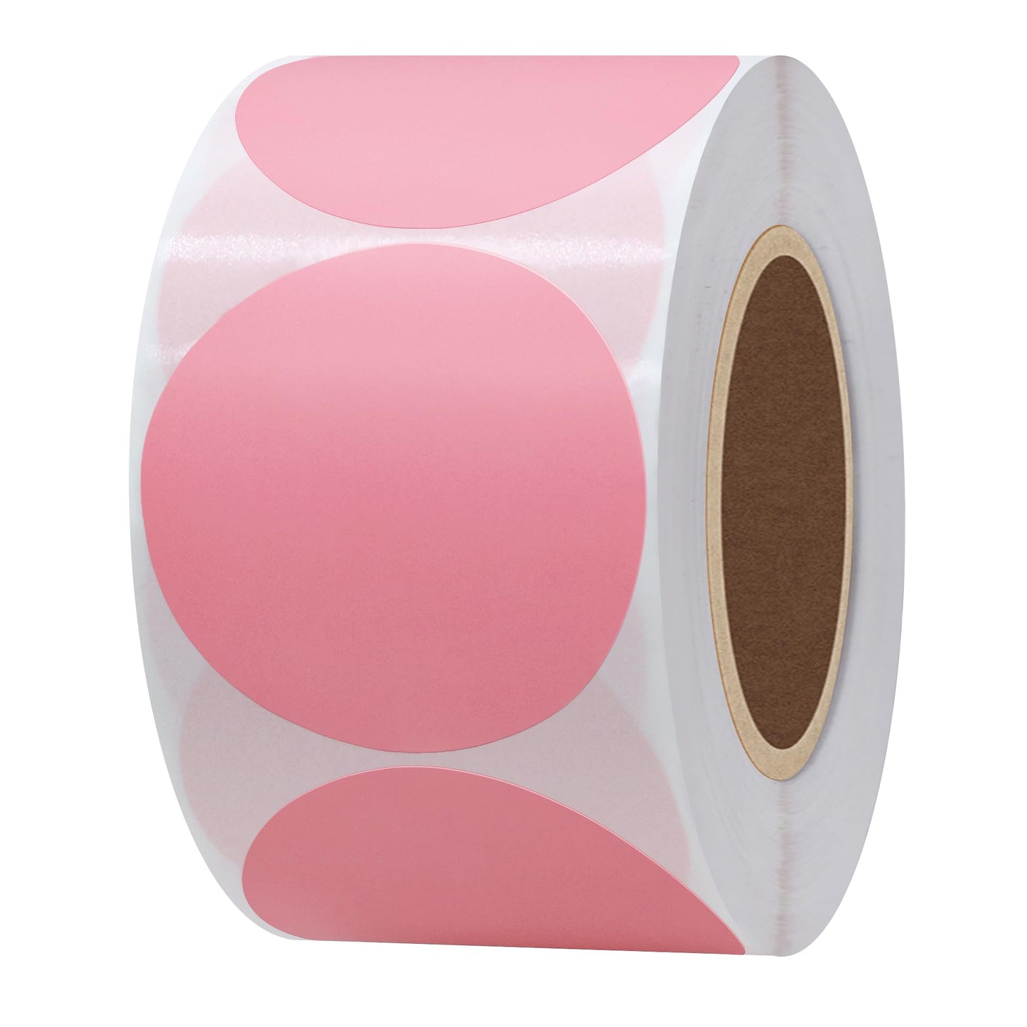 Hybsk 2 inch Circle Color Direct Thermal Stickers Shipping Labels for Barcodes, Name Tag, DIY Logo Design, Inventory– Compatible with Zebra, Rollo, Munbyn, and More-750 pcs per Roll