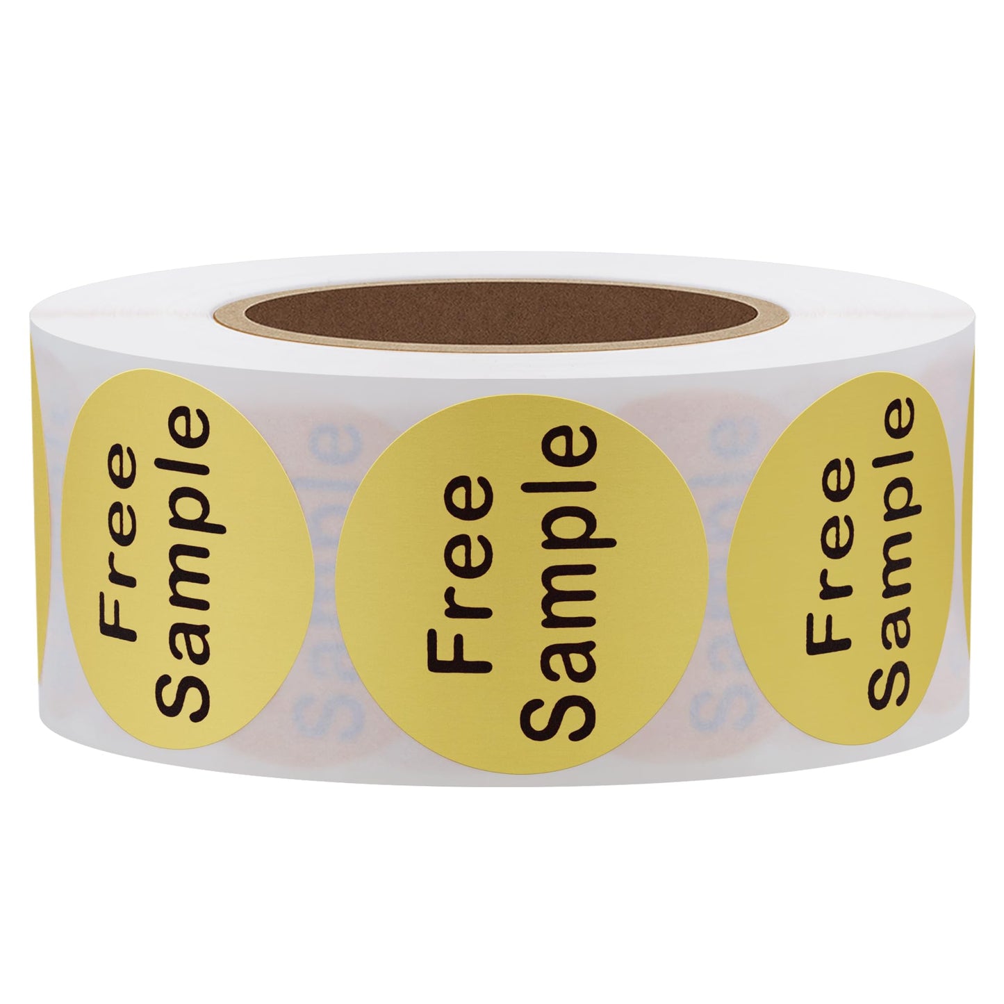 Hybsk Free Sample Stickers 1 Inch Round Retail Store Sale Displays Adhesive Labels for Inventory Control Total 500 Per Roll